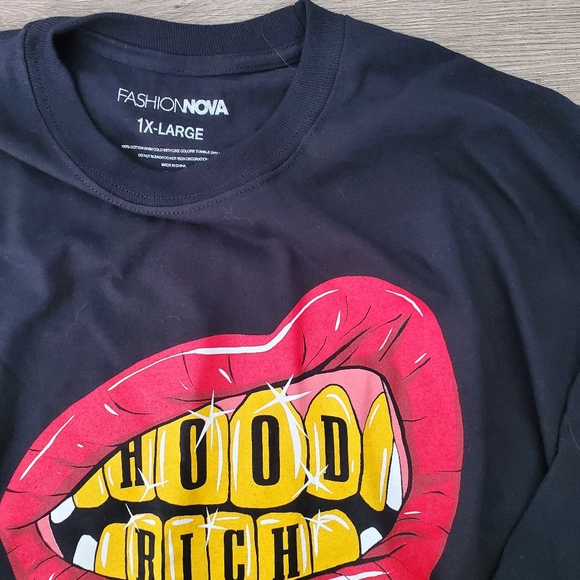 "I'm Hood Rich" Long Sleeve Shirt - Picture 2 of 7